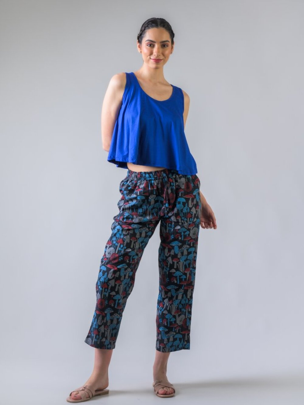 33.) Rhea Mushroom Print Pants